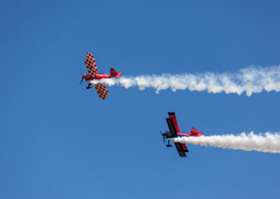 2 planes performing at Air Show
