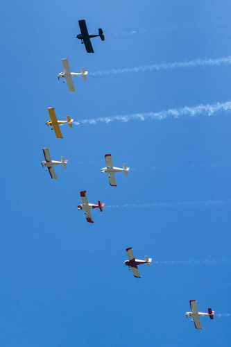 planes in formation